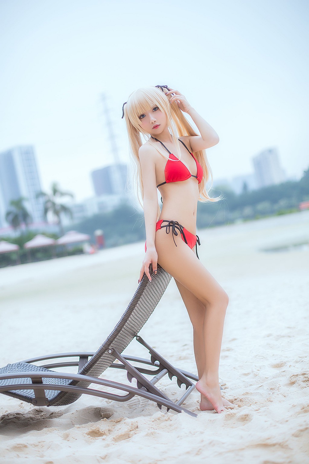 Quỷ Xúc Yao: 《Gái thỏ quán bar - Phù thủy bơi》 [Cosplay phúc lợi] Tập ảnh [35P