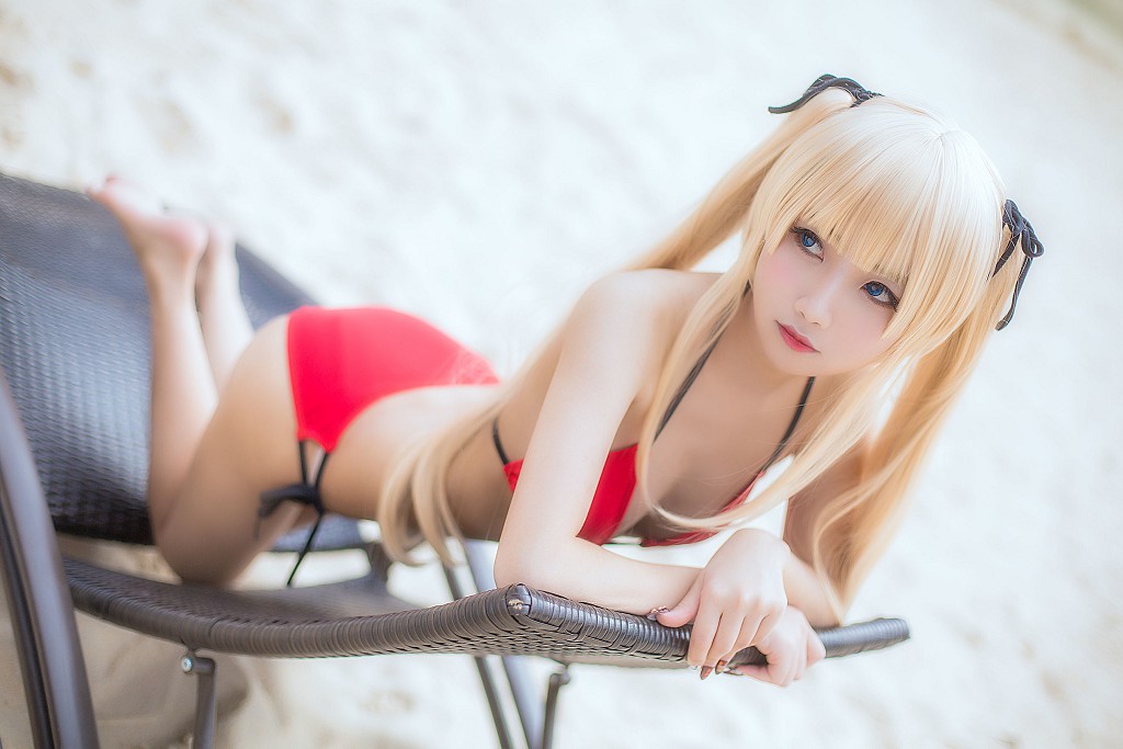 Quỷ Xúc Yao: 《Gái thỏ quán bar - Phù thủy bơi》 [Cosplay phúc lợi] Tập ảnh [35P