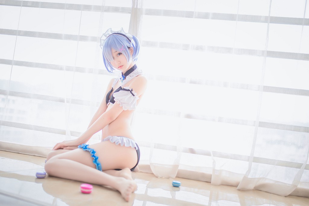 木綿綿OwO《蕾姆泳裝+兔女郎》 [COSER美女] 寫真集[30P