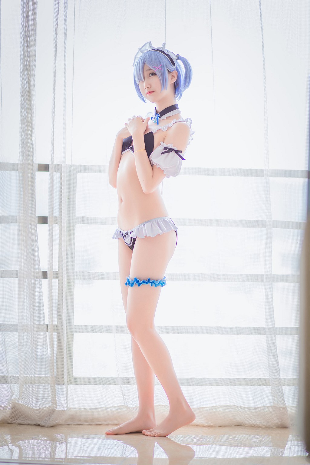 木綿綿OwO《蕾姆泳裝+兔女郎》 [COSER美女] 寫真集[30P