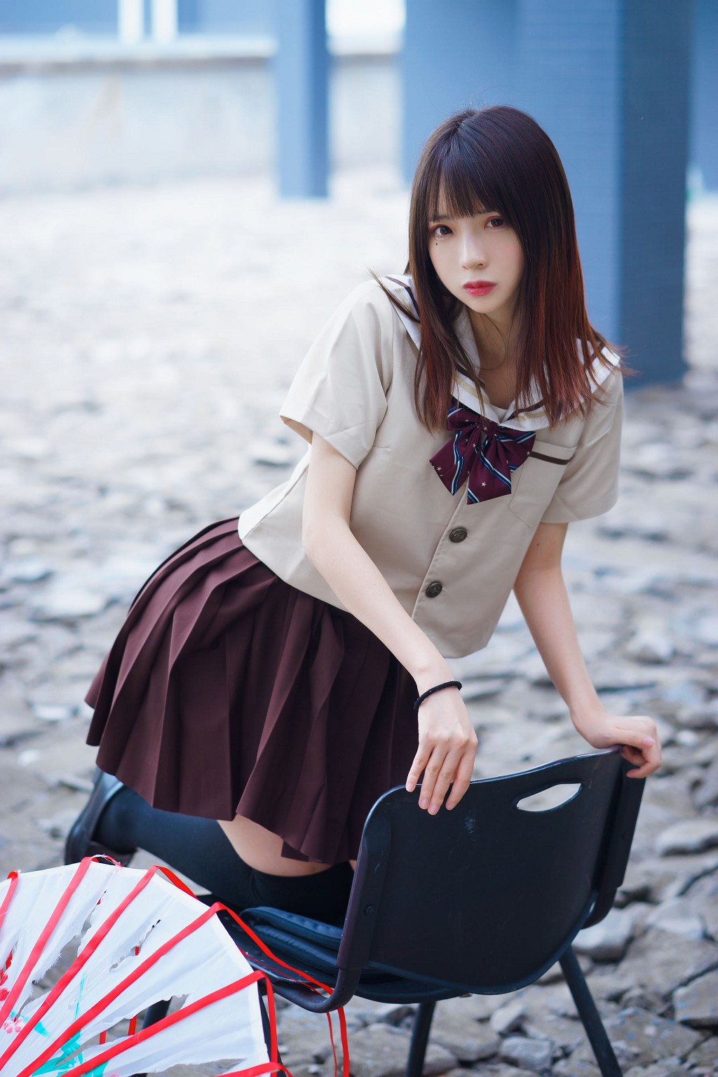 瘋貓ss《絲襪狂想曲(傘)》 [蘿莉COS] 寫真集[42P