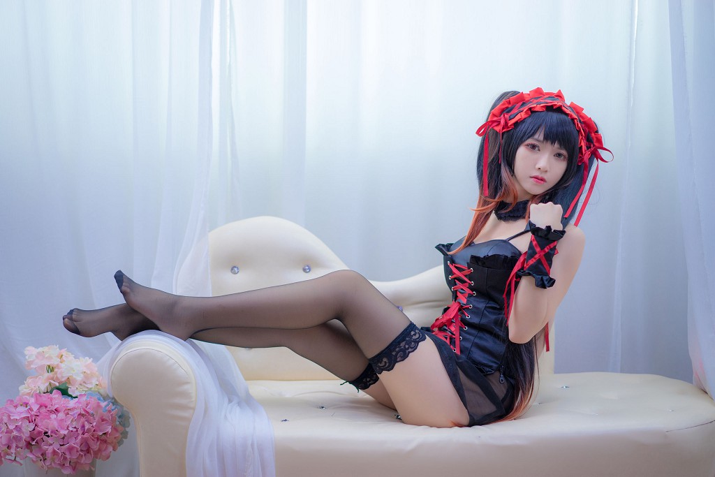 Eel Fish Fei Er's "Beast Ears + Christmas White Fishnet Stockings + Kuang San" [Cosplay Beauty] Photobook [31P