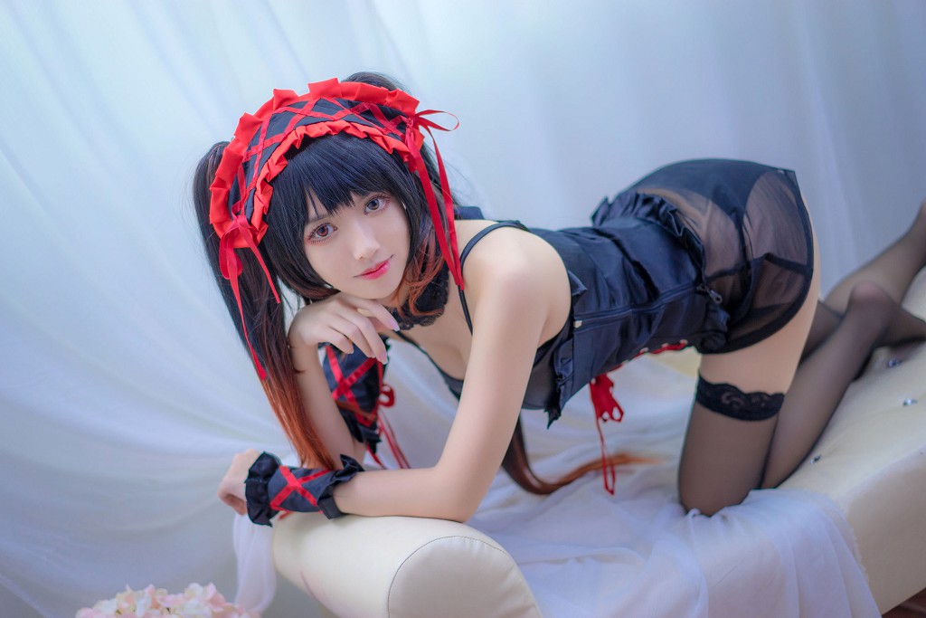 Eel Fish Fei Er's "Beast Ears + Christmas White Fishnet Stockings + Kuang San" [Cosplay Beauty] Photobook [31P
