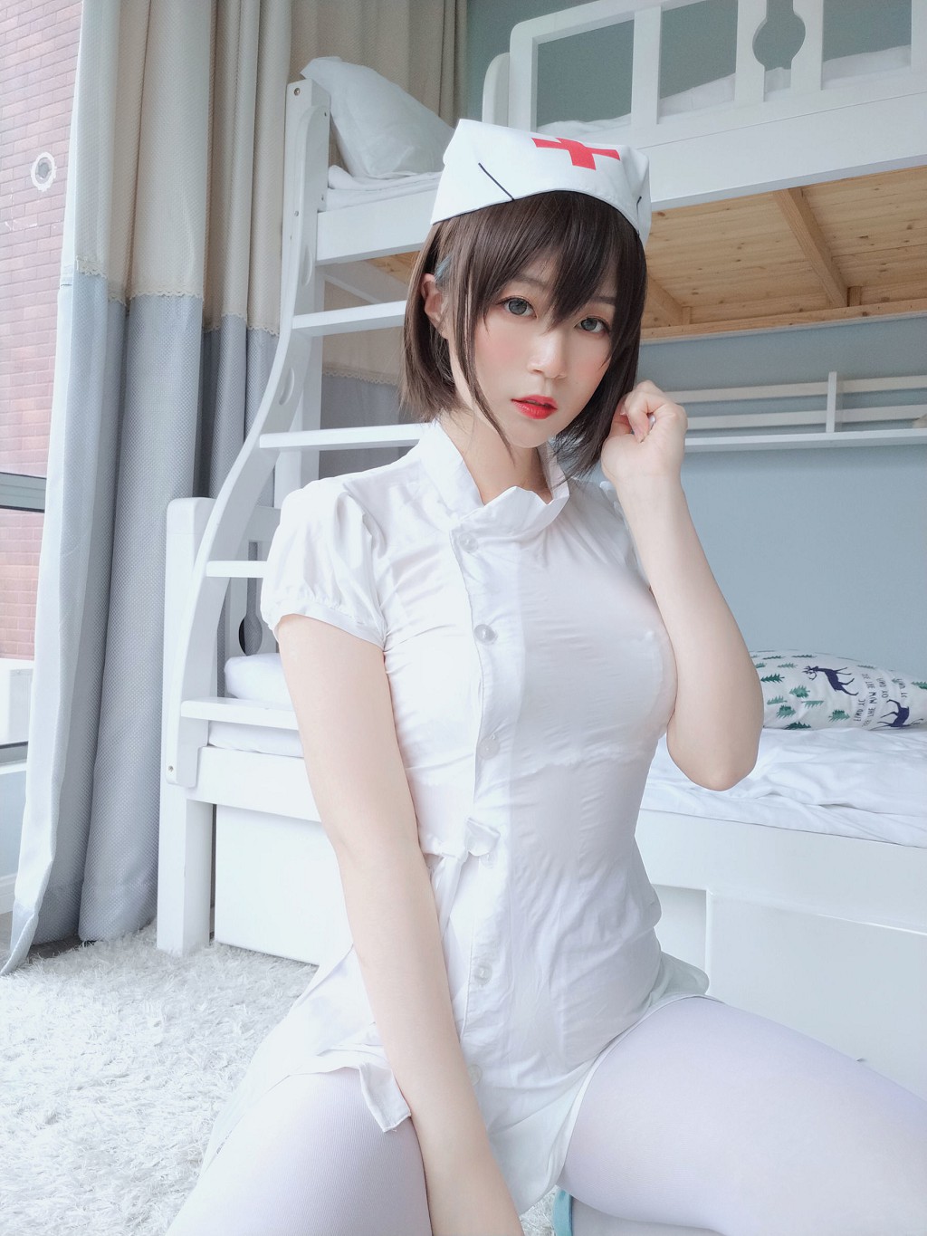 Baiyin 81: White Silk Little Nurse [Cosplay Girl] Photobook [51P
