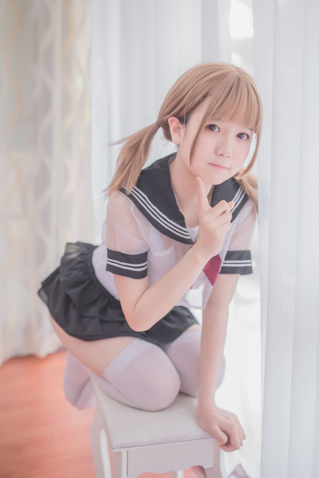 ชิโรคาเนะ ซากิ 《ชุดว่ายน้ำนักเรียน ชุดนักเรียน》 [Cosplay สวัสดิการ] หนังสือภาพ[38P