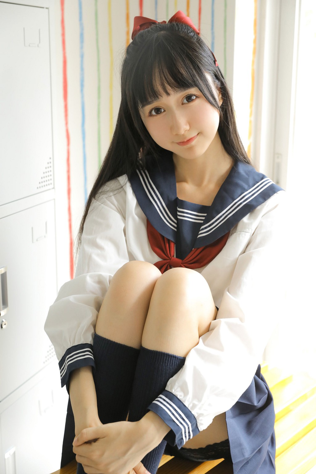 木绵绵OwO《ミェンシャンスイ JKセーラー服》 [コスプレイヤーの美女] 写真集[32P