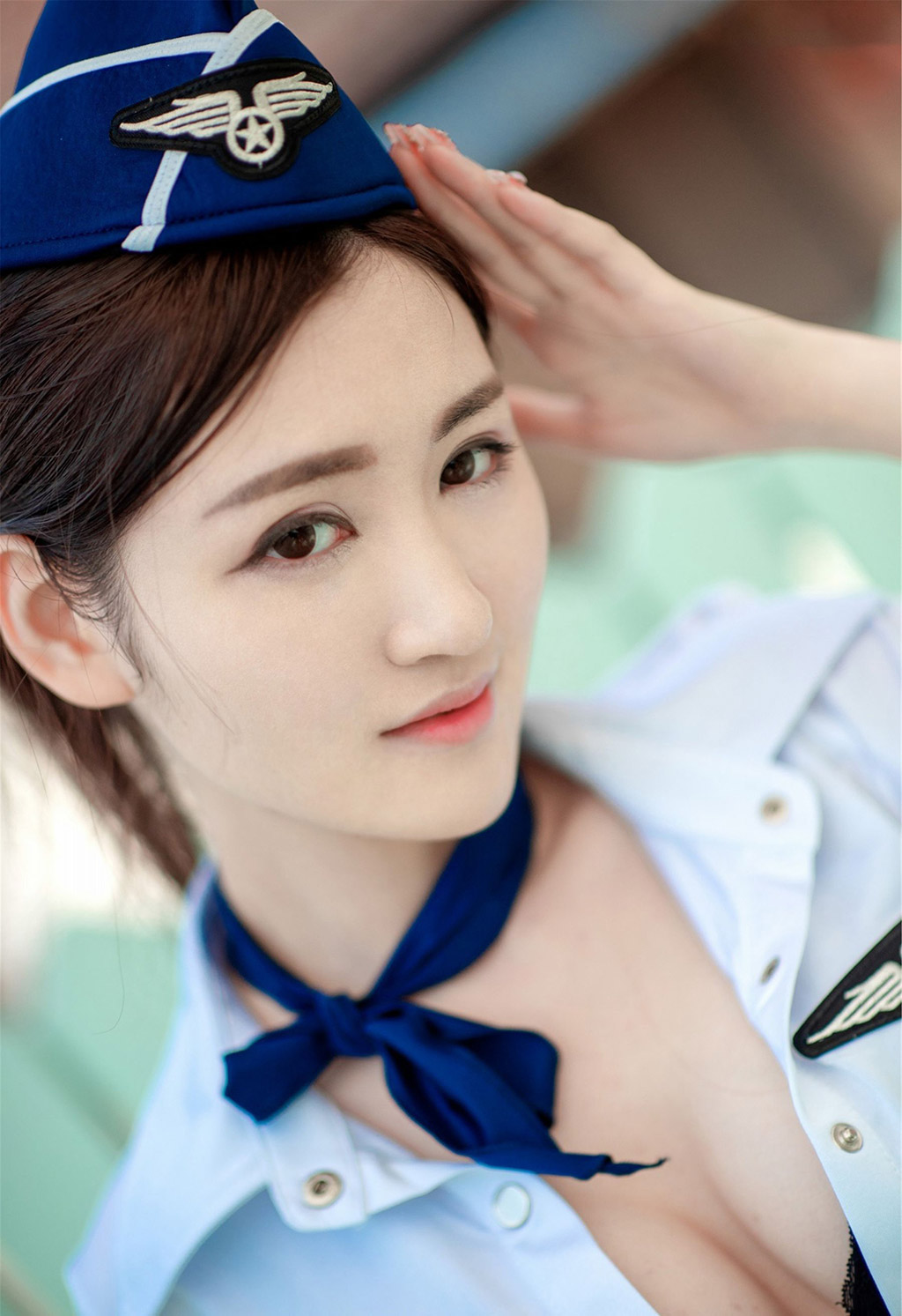 เซิน เมิ่งยาว ชุดยูนิฟอร์มแอร์โฮสเตส กับ ซีรีส์ชุดชั้นในสตรอว์เบอร์รี