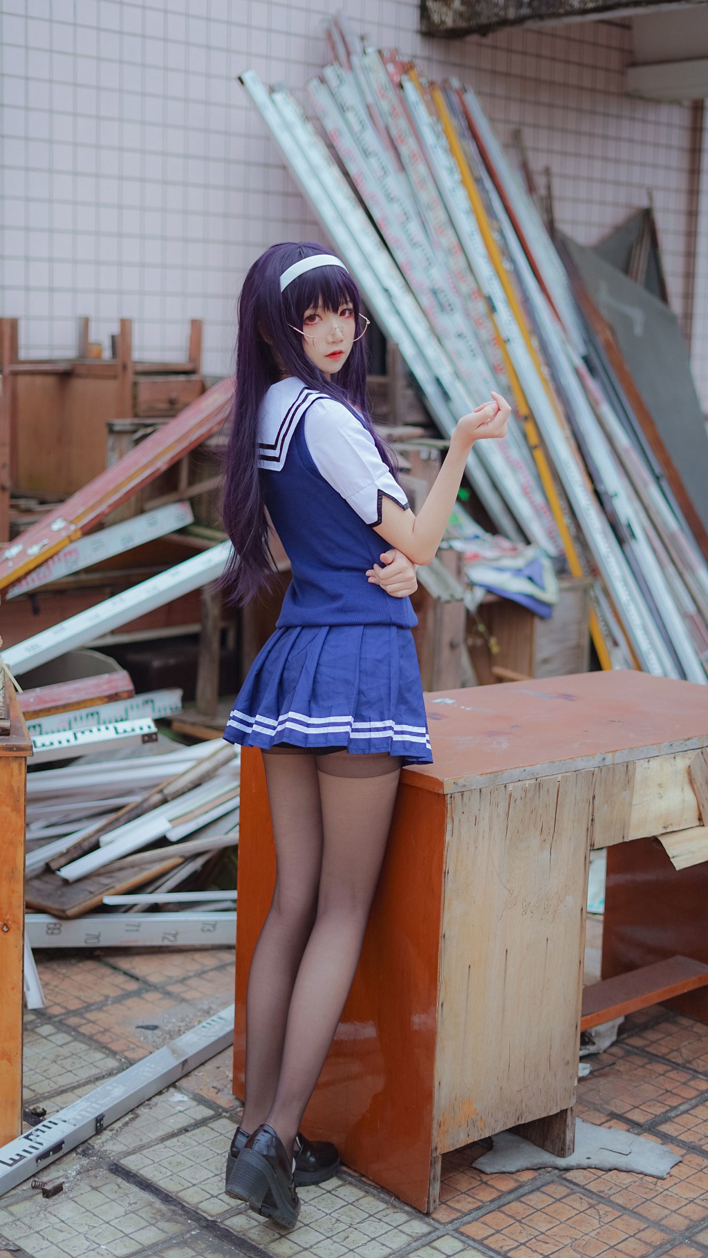 清純な少女五更百鬼《先輩制服》 [コスプレ美女] 写真集[25P