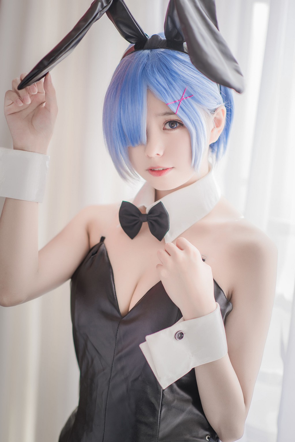 小野妹子w《白い纱裙+レムナース+レムバニーガール》 [コスプレ美女] 写真集[30P