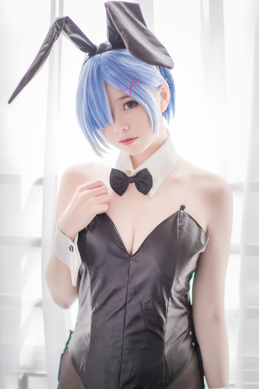 小野妹子w《白い纱裙+レムナース+レムバニーガール》 [コスプレ美女] 写真集[30P