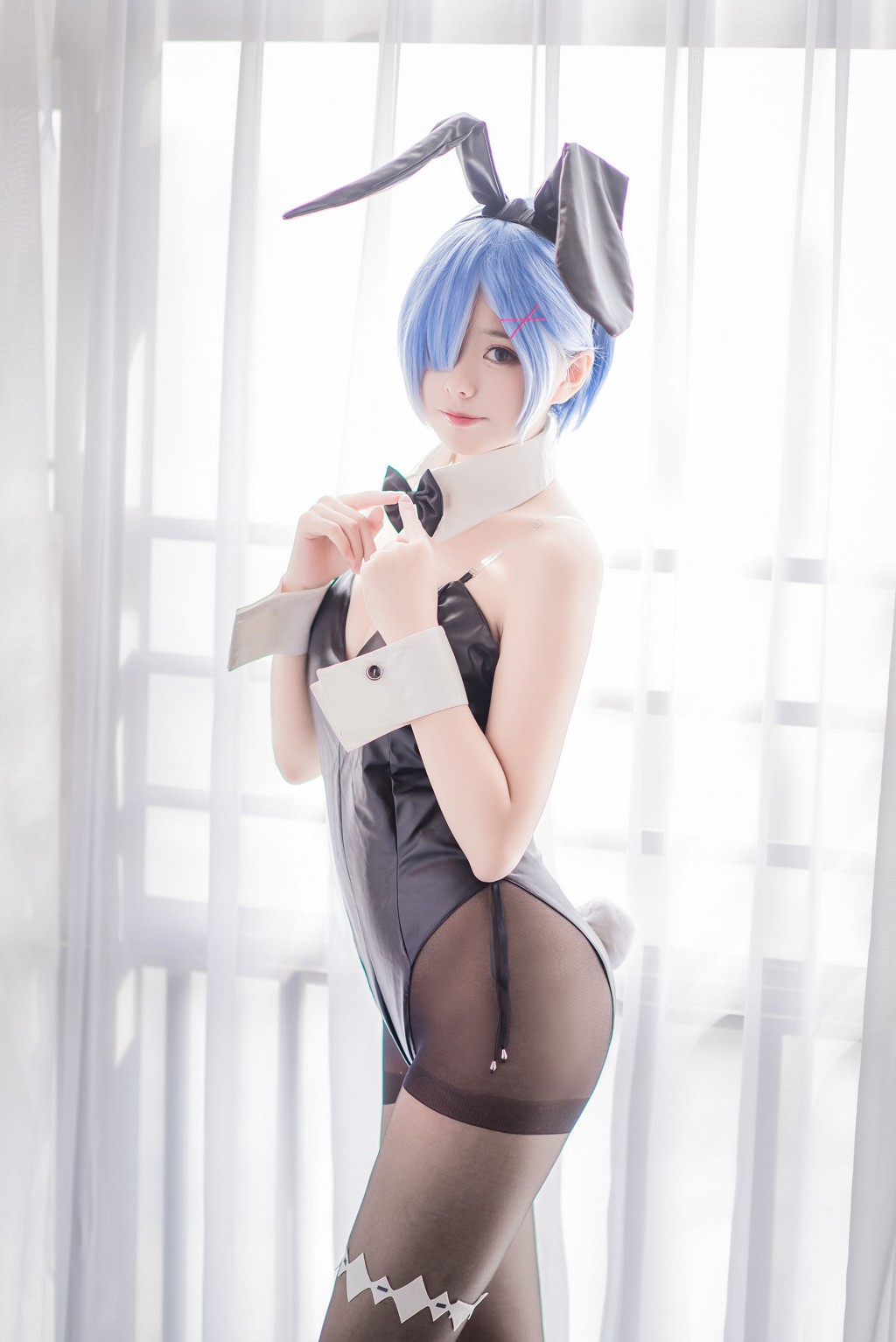 小野妹子w《白い纱裙+レムナース+レムバニーガール》 [コスプレ美女] 写真集[30P