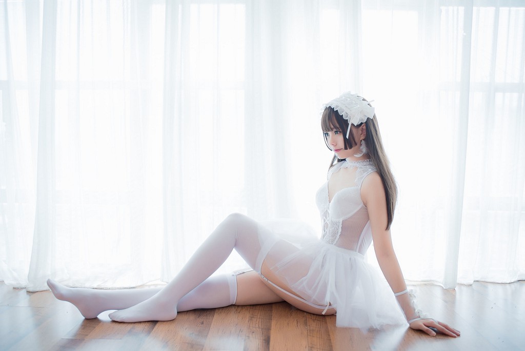 小野妹子w《白い纱裙+レムナース+レムバニーガール》 [コスプレ美女] 写真集[30P