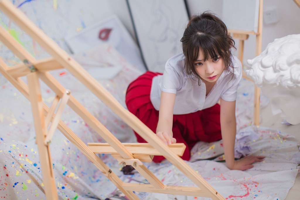 Fengmao SS 黒ストッキングJK少女 コスプレ 47P