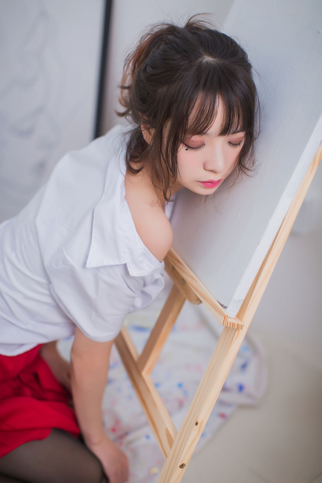 Fengmao SS 黒ストッキングJK少女 コスプレ 47P