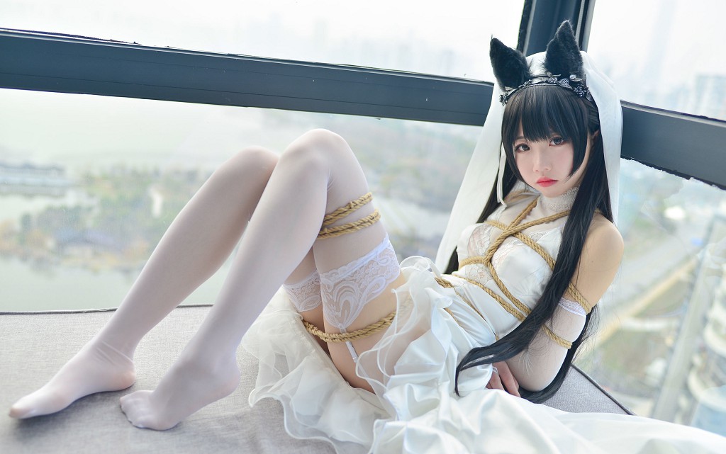 Xueqi SAMA "Atago Wedding Dress" [Fan Service Cosplay] Photo Book [38P