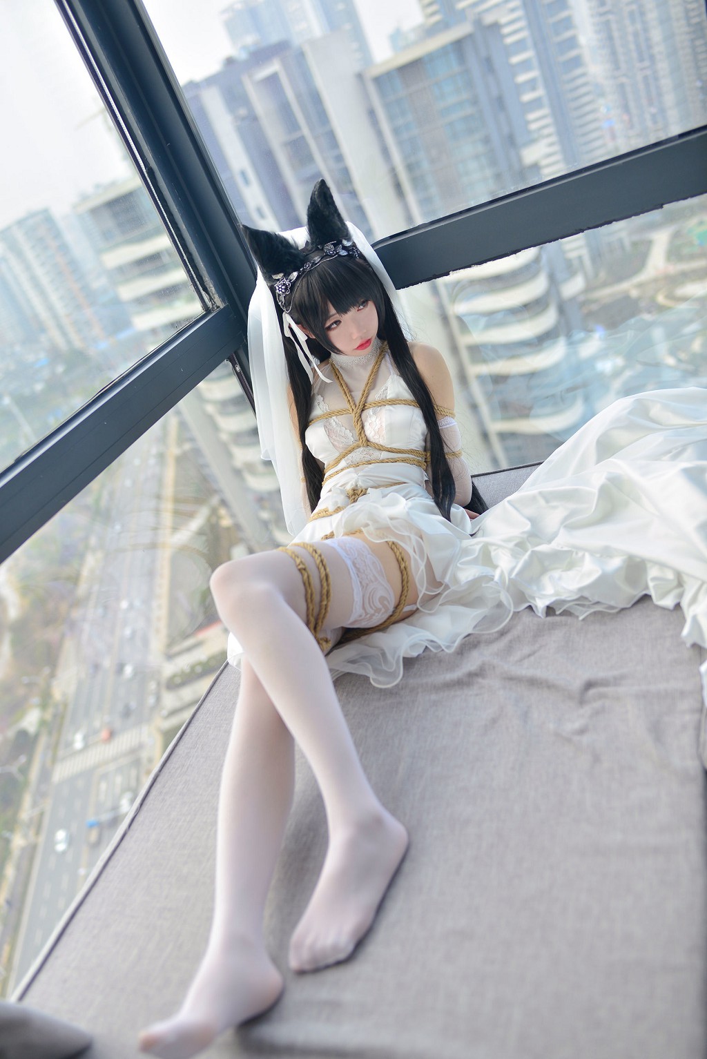 雪琪様《愛宕ウェディングドレス》 [ファンサービスCosplay] 写真集[38P