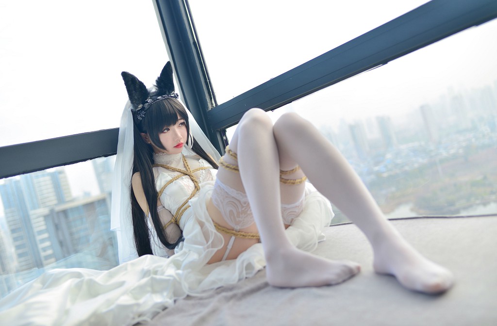 雪琪様《愛宕ウェディングドレス》 [ファンサービスCosplay] 写真集[38P
