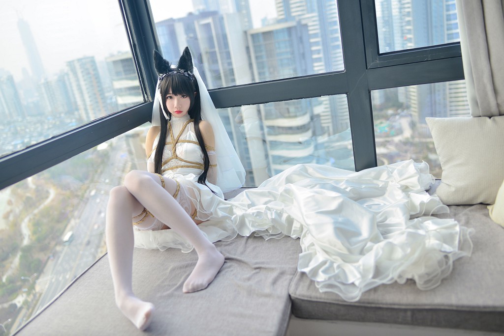 雪琪様《愛宕ウェディングドレス》 [ファンサービスCosplay] 写真集[38P