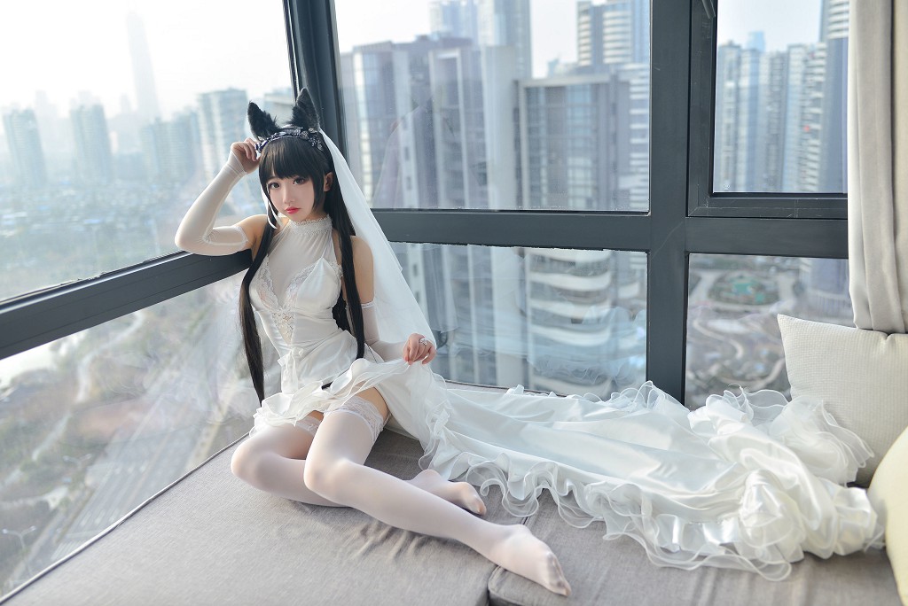 雪琪様《愛宕ウェディングドレス》 [ファンサービスCosplay] 写真集[38P