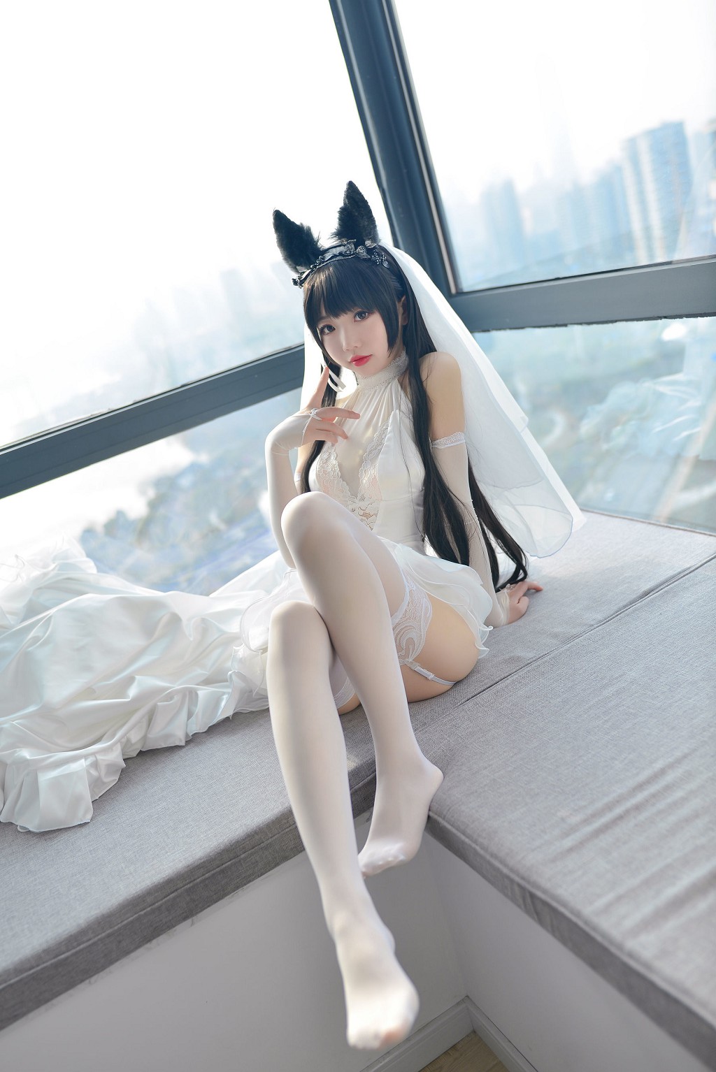 雪琪様《愛宕ウェディングドレス》 [ファンサービスCosplay] 写真集[38P