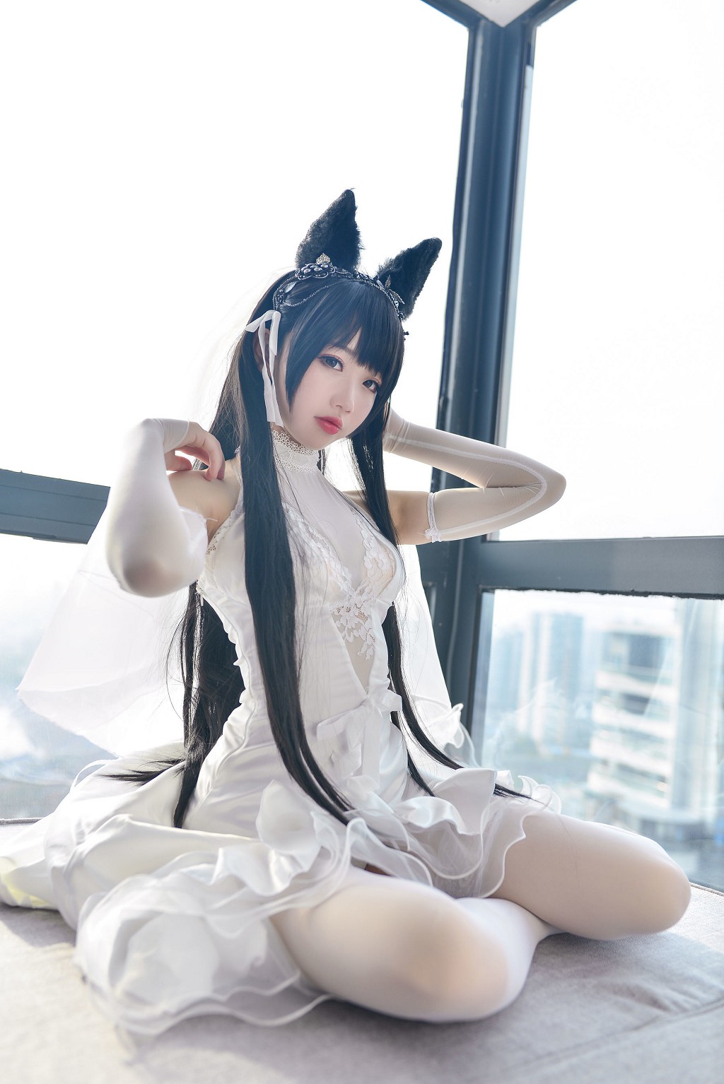 Xueqi SAMA "Atago Wedding Dress" [Fan Service Cosplay] Photo Book [38P