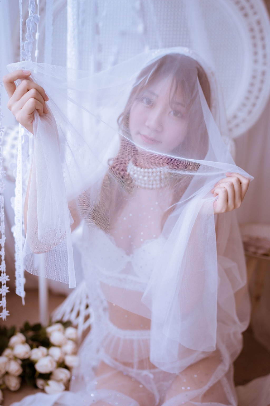 Coser Hắc Xuyên 《Cô Gái Lớn Tuổi: Áo Cưới + Áo Len》 [Cô Gái Cosplay] Sưu Tập Ảnh [39P