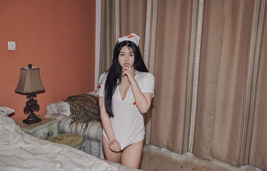 Nalu Selena Cutout Sexy Lingerie Nurse Uniform Role-Play