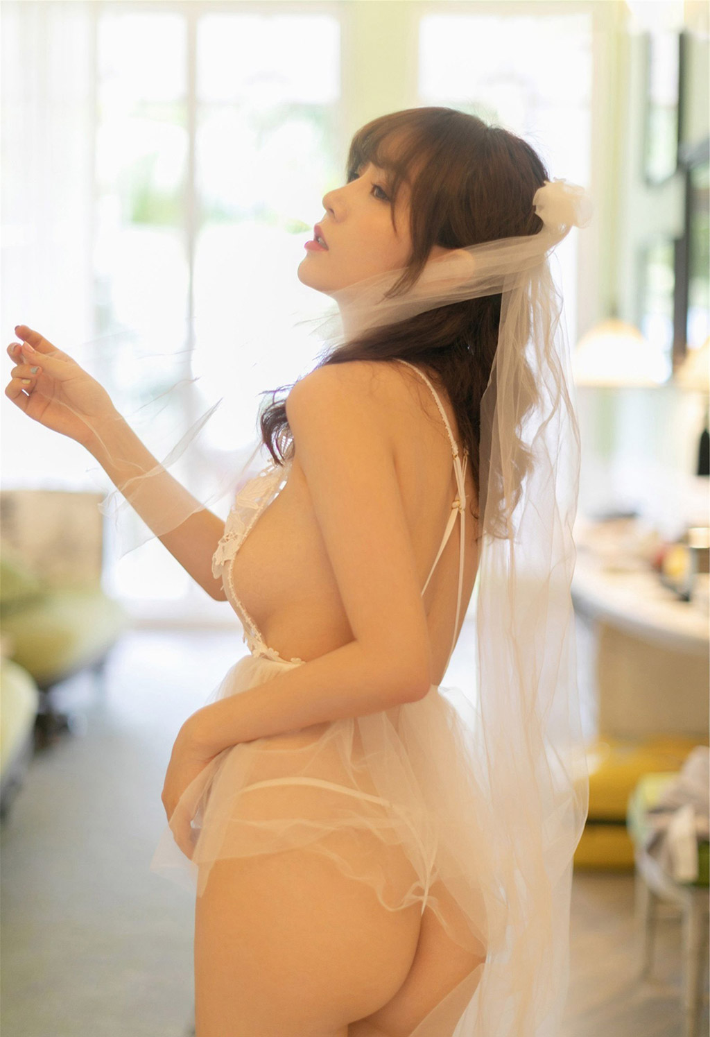 Wang Yuchun Hollow Underwear and Subtly See-Through Thin Gauze Series