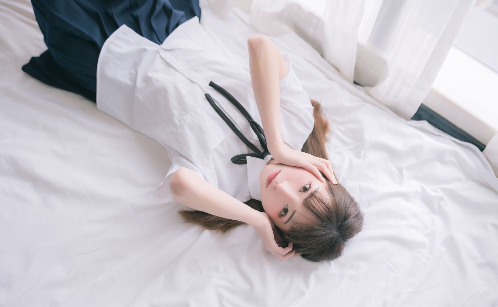 Kitaro_ Kitaro bộ ảnh quy mô lớn: Cởi tất, chân đẹp gợi cảm, đồng phục váy ngắn
