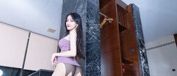 美女腿黑絲襪美腿性感高跟涼鞋腿模艾薇兒