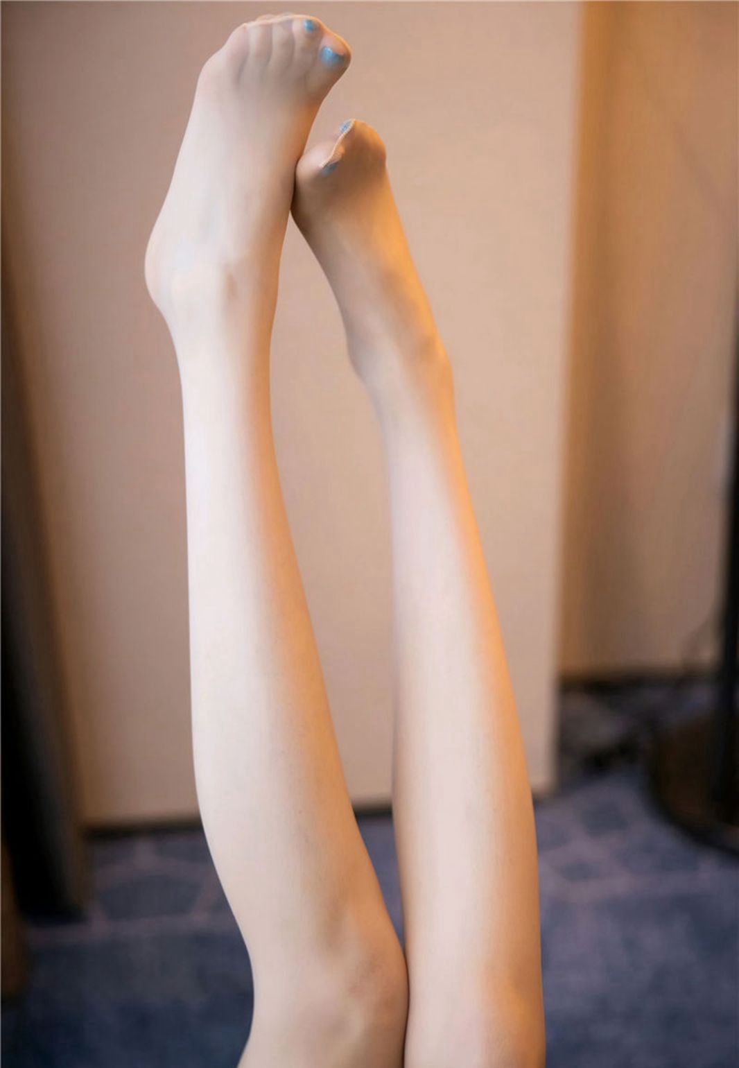 Huang Le Ran 2020 Extreme Quality Big Buttocks Temptation Qipao Flesh-Colored Stockings Sexy No Underwear Thong