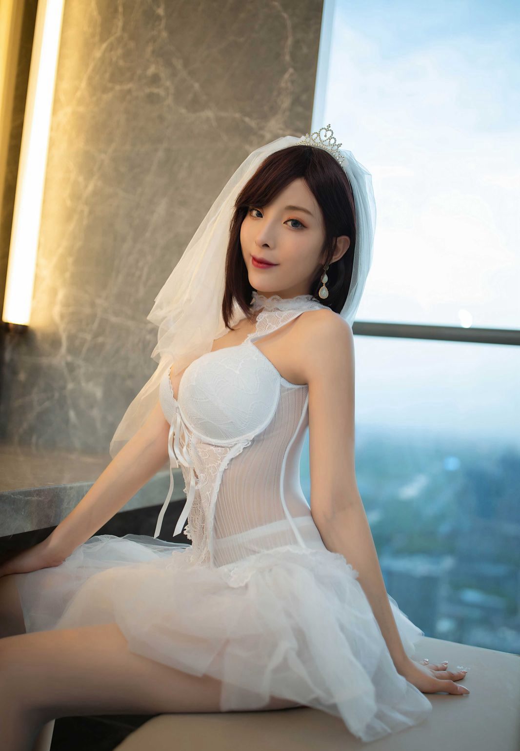 Chen Xiao Miao gợi cảm tất trắng 2020 mới nhất mông cong đồ lót tình thú bộ ảnh chất lượng cao