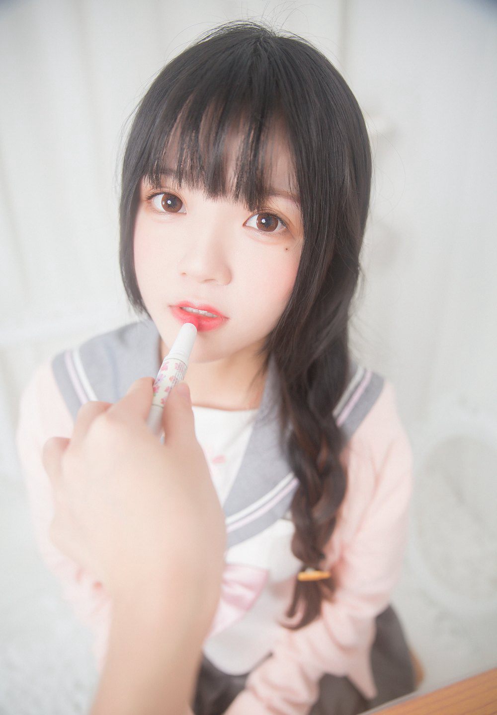桜桃喵 2020 cosplay セクシーJK制服 高画質福利 大胆エロ画像
