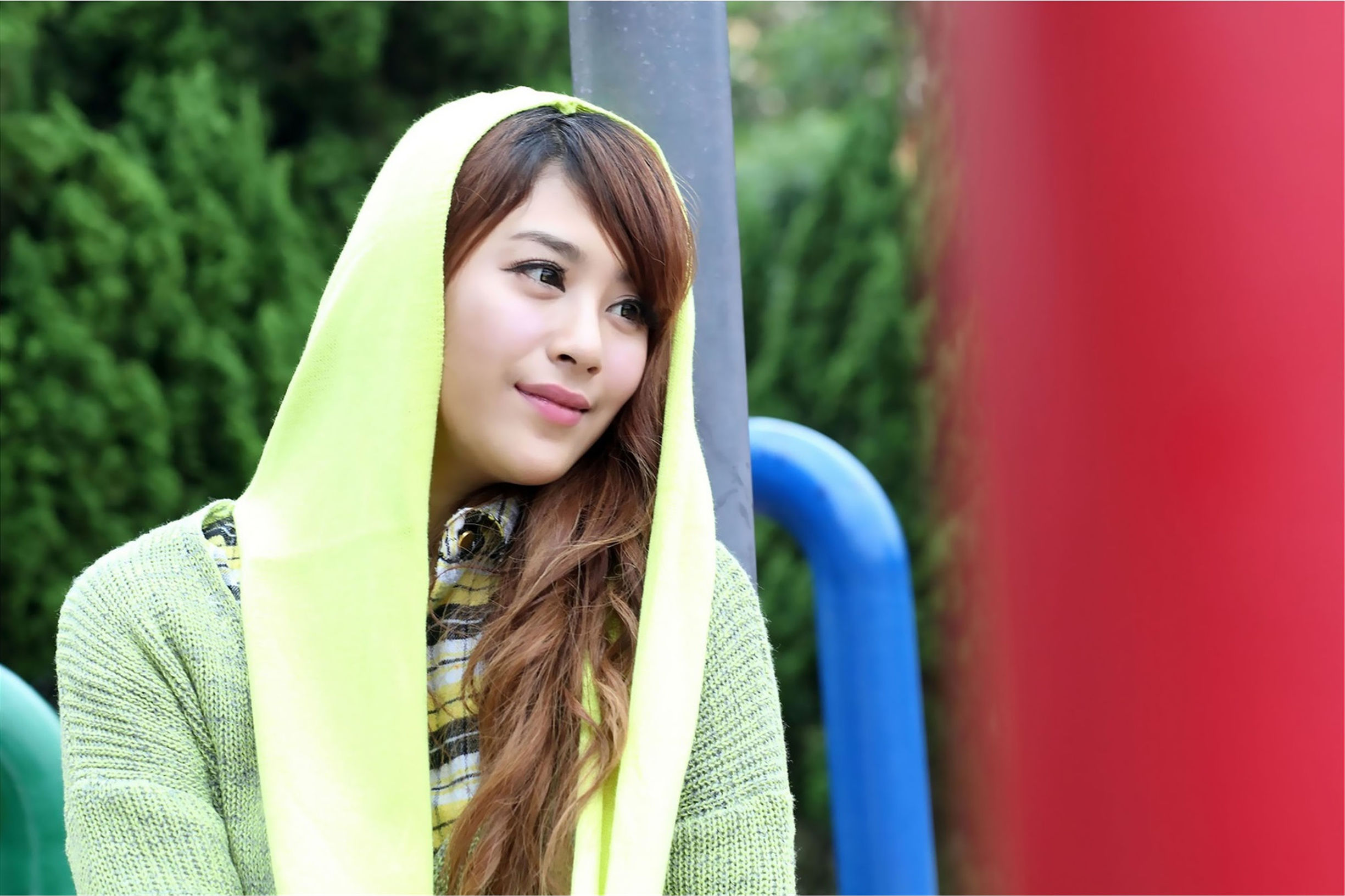 Taiwan Beauty] Xia Qing MISO Black Silk Outdoor Shoot