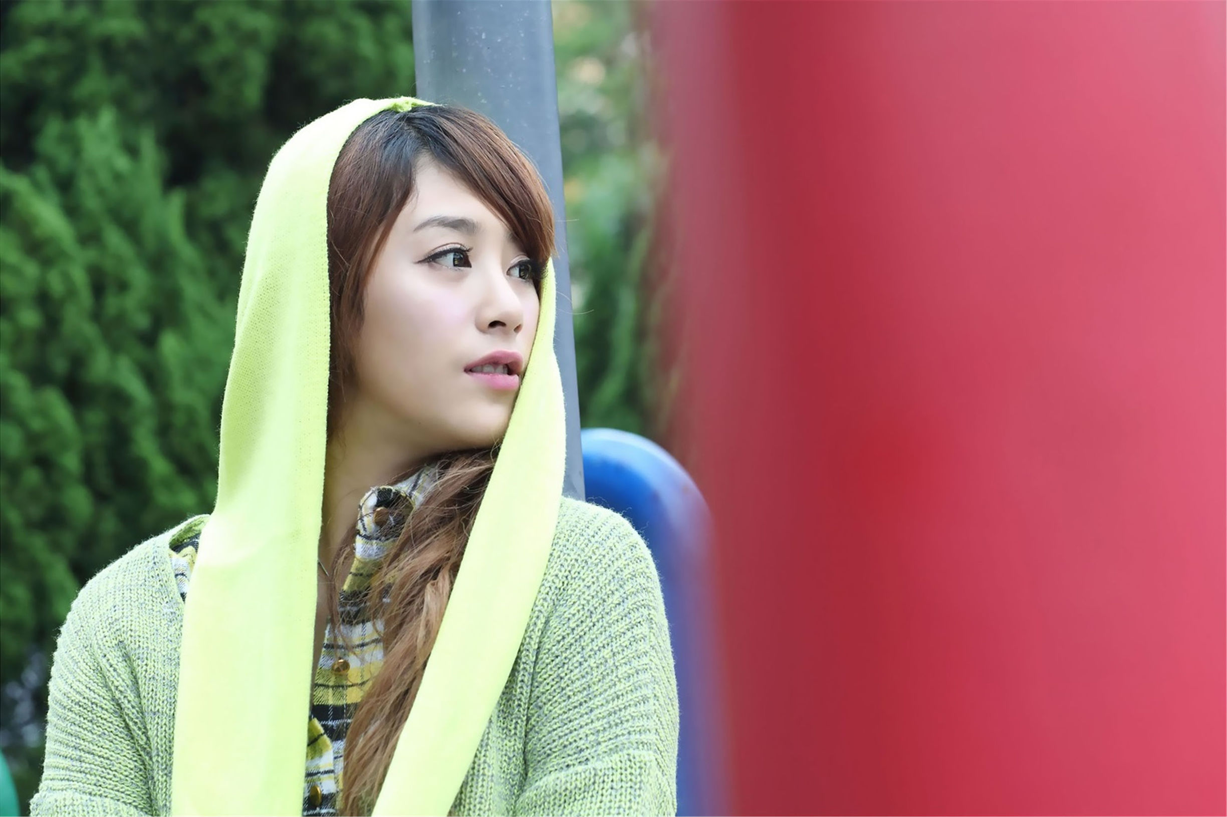 Taiwan Beauty] Xia Qing MISO Black Silk Outdoor Shoot