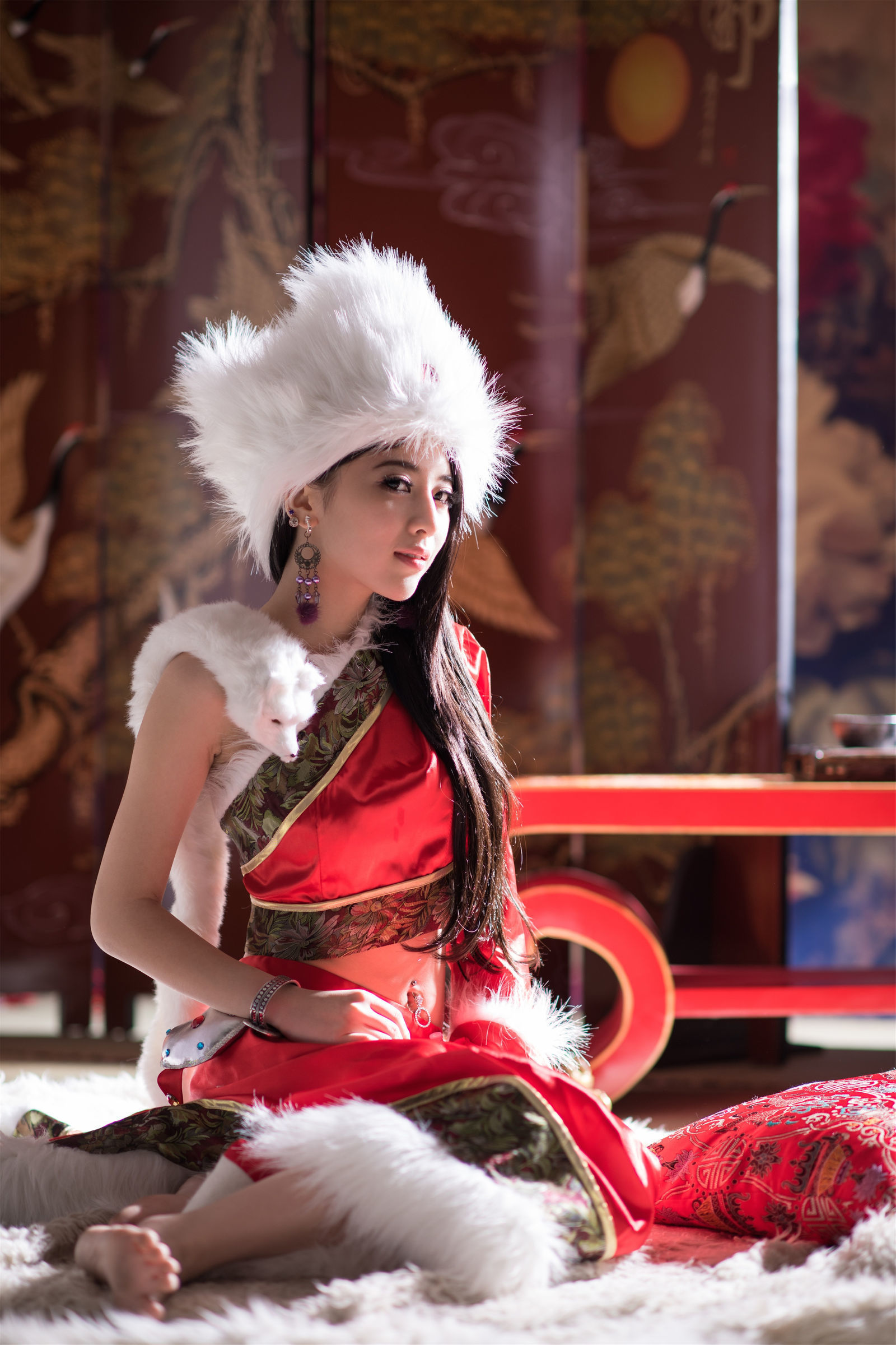 Taiwan Beauty] Otaku Goddess Zhang Chuman - Chinese Style Christmas Qin Er Peng