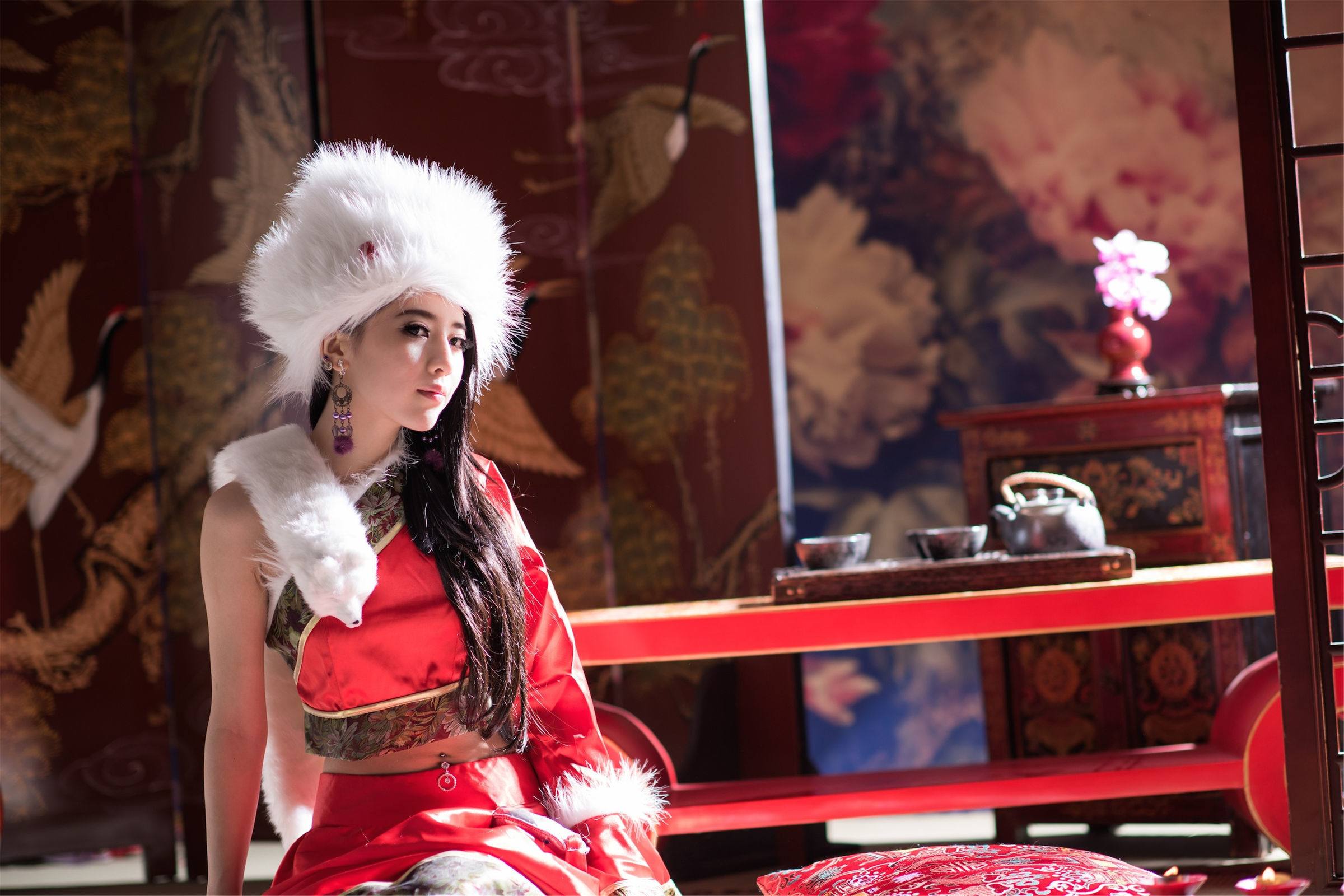 Taiwan Beauty] Otaku Goddess Zhang Chuman - Chinese Style Christmas Qin Er Peng