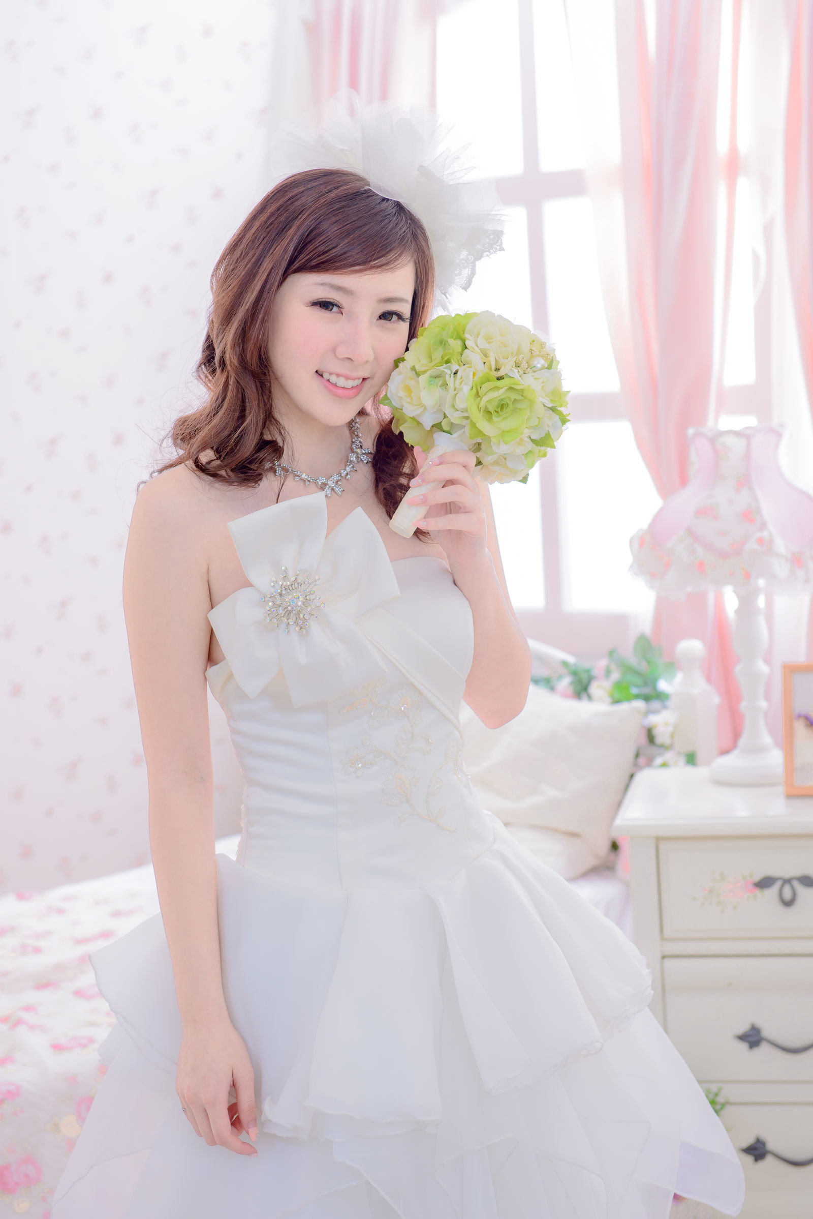 Người đẹp Đài Loan] Trần Tư Anh Bộ sưu tập ảnh cưới váy cưới màu xanh trắng