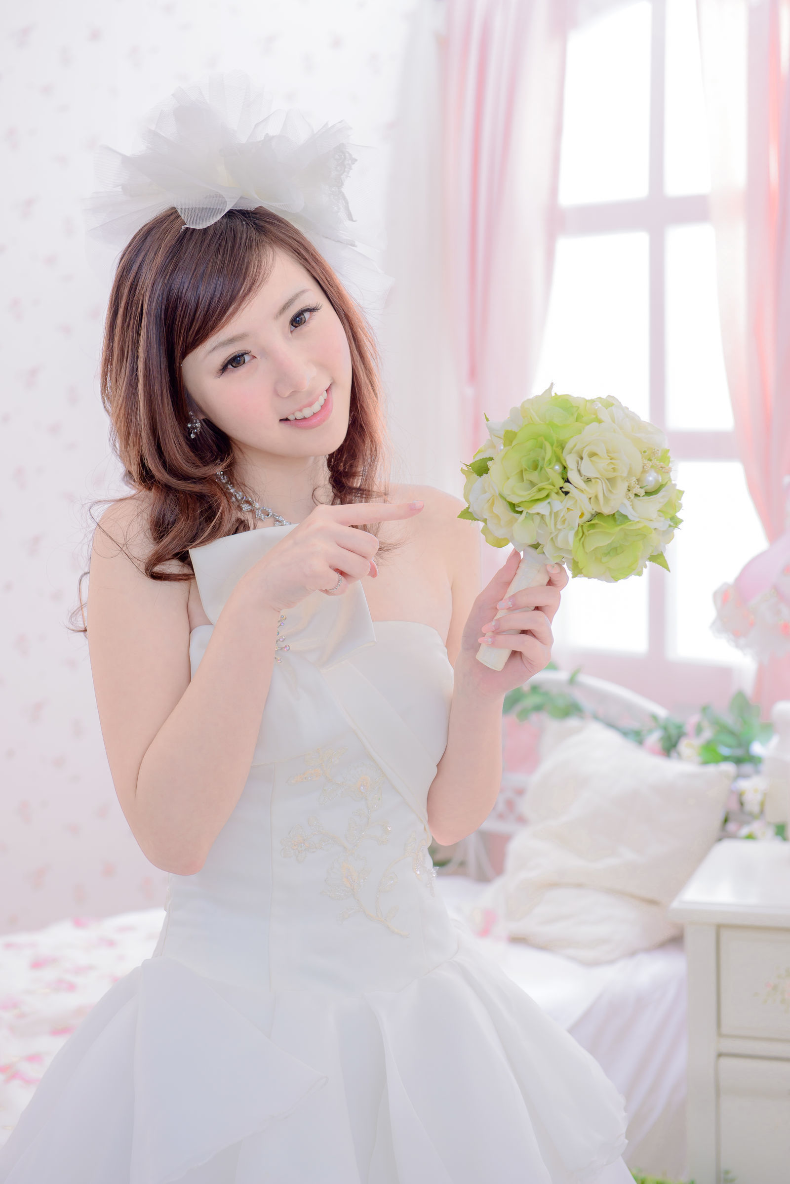 Người đẹp Đài Loan] Trần Tư Anh Bộ sưu tập ảnh cưới váy cưới màu xanh trắng