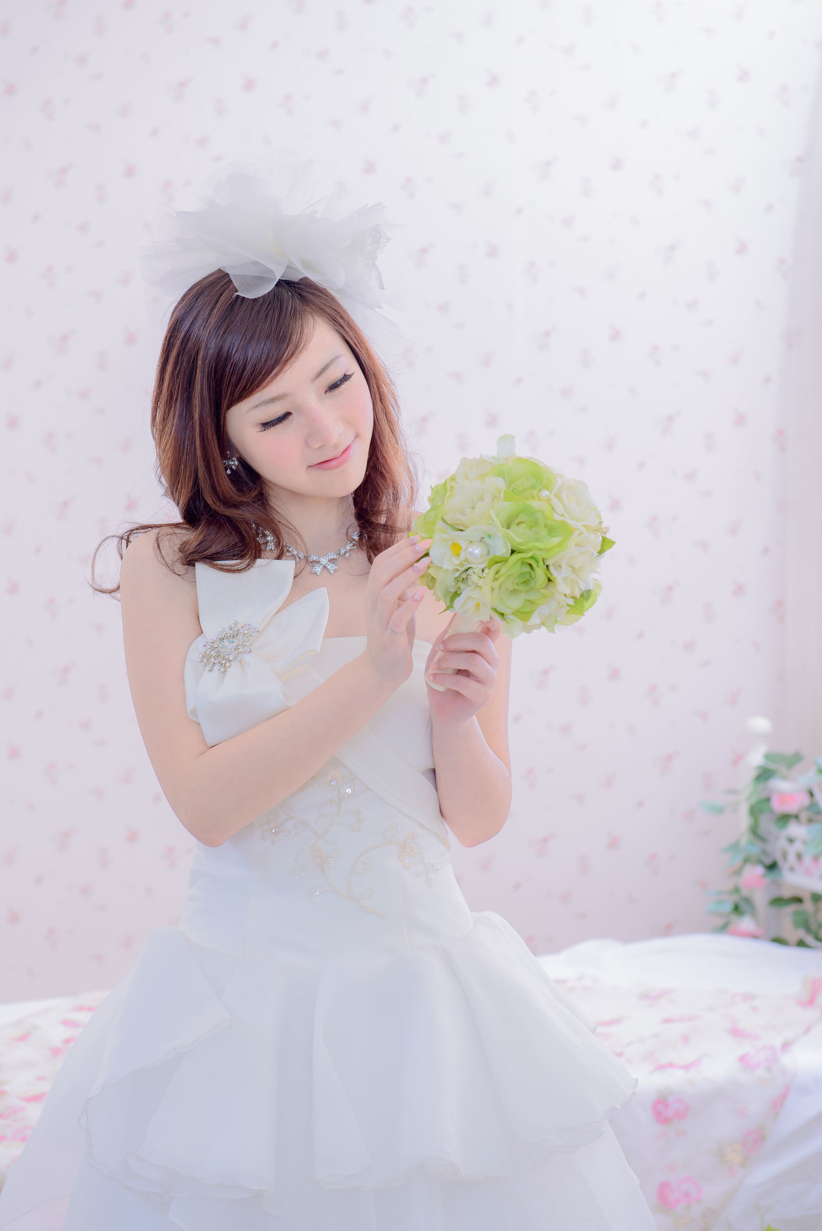 Người đẹp Đài Loan] Trần Tư Anh Bộ sưu tập ảnh cưới váy cưới màu xanh trắng