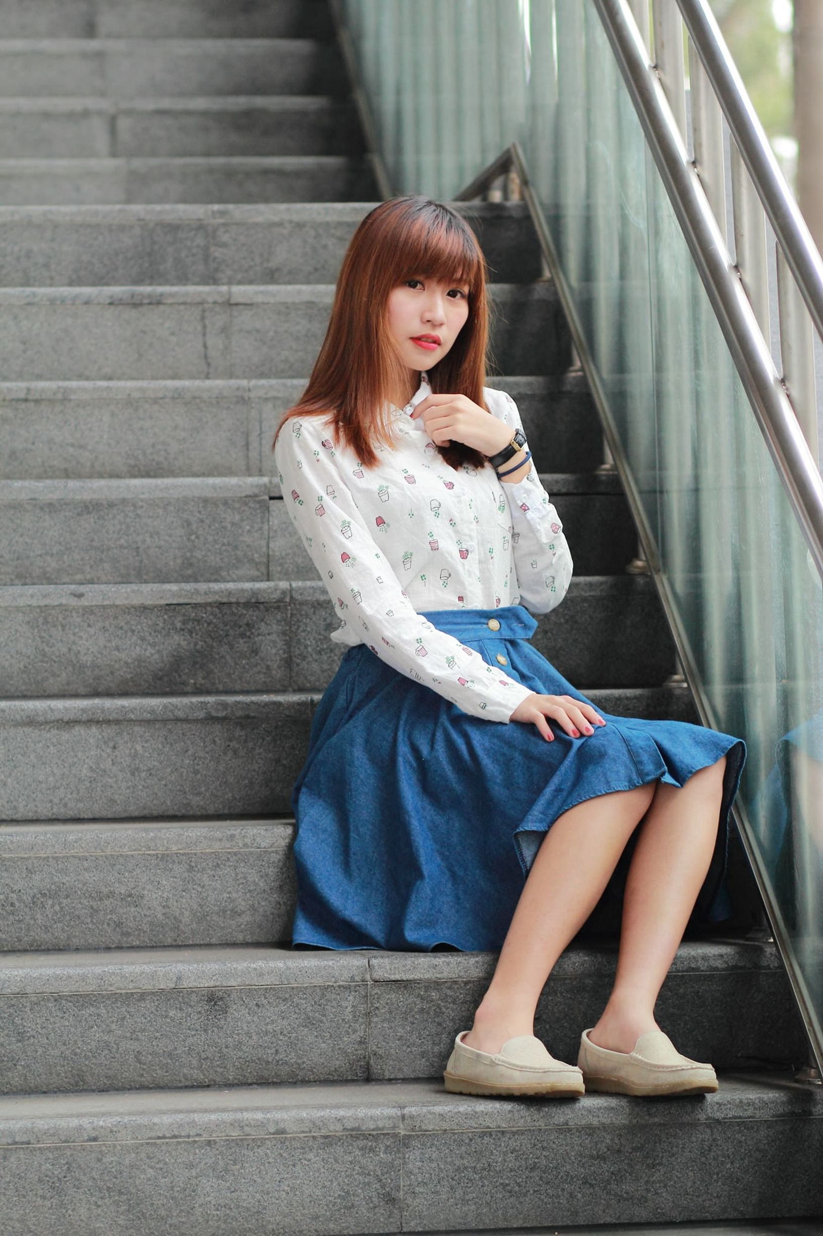 台湾の美女] 制服の女子生徒 No.001 リン・ウェンディ