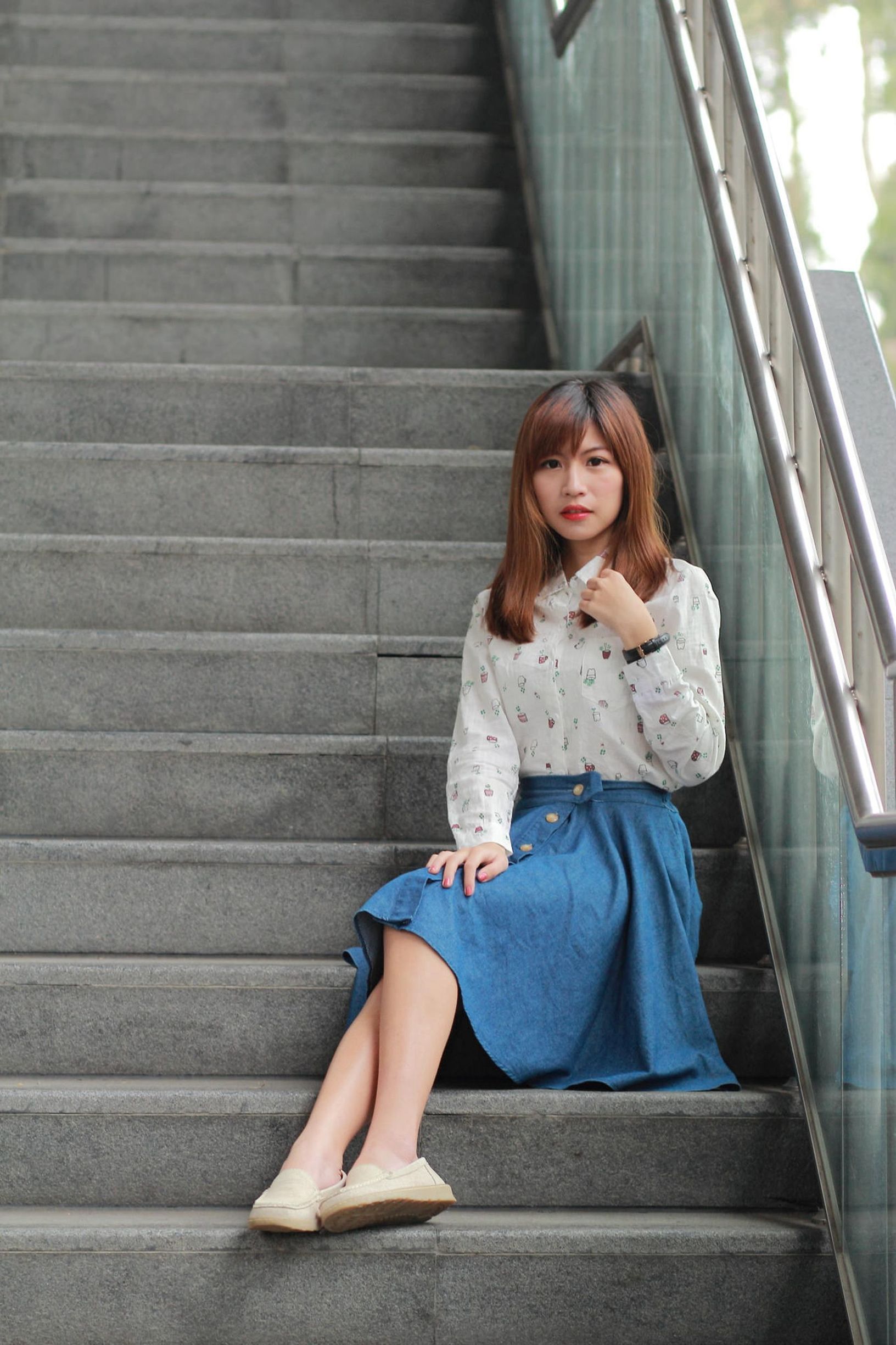 台湾の美女] 制服の女子生徒 No.001 リン・ウェンディ