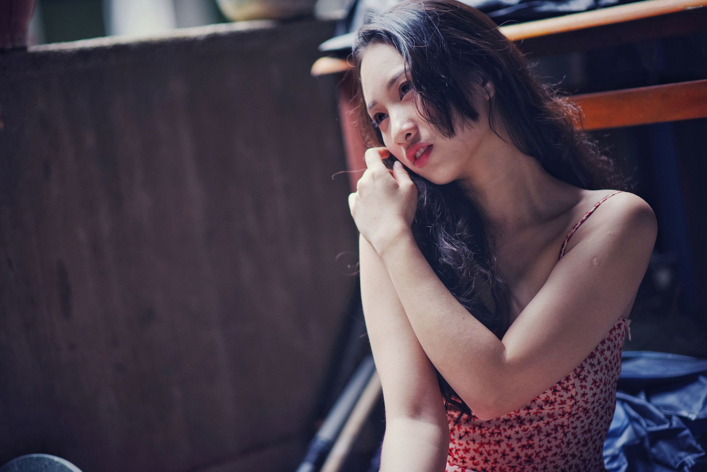 台湾の美女] 制服の女子 No.006 岑晴晴 ゆったりとしたセクシー