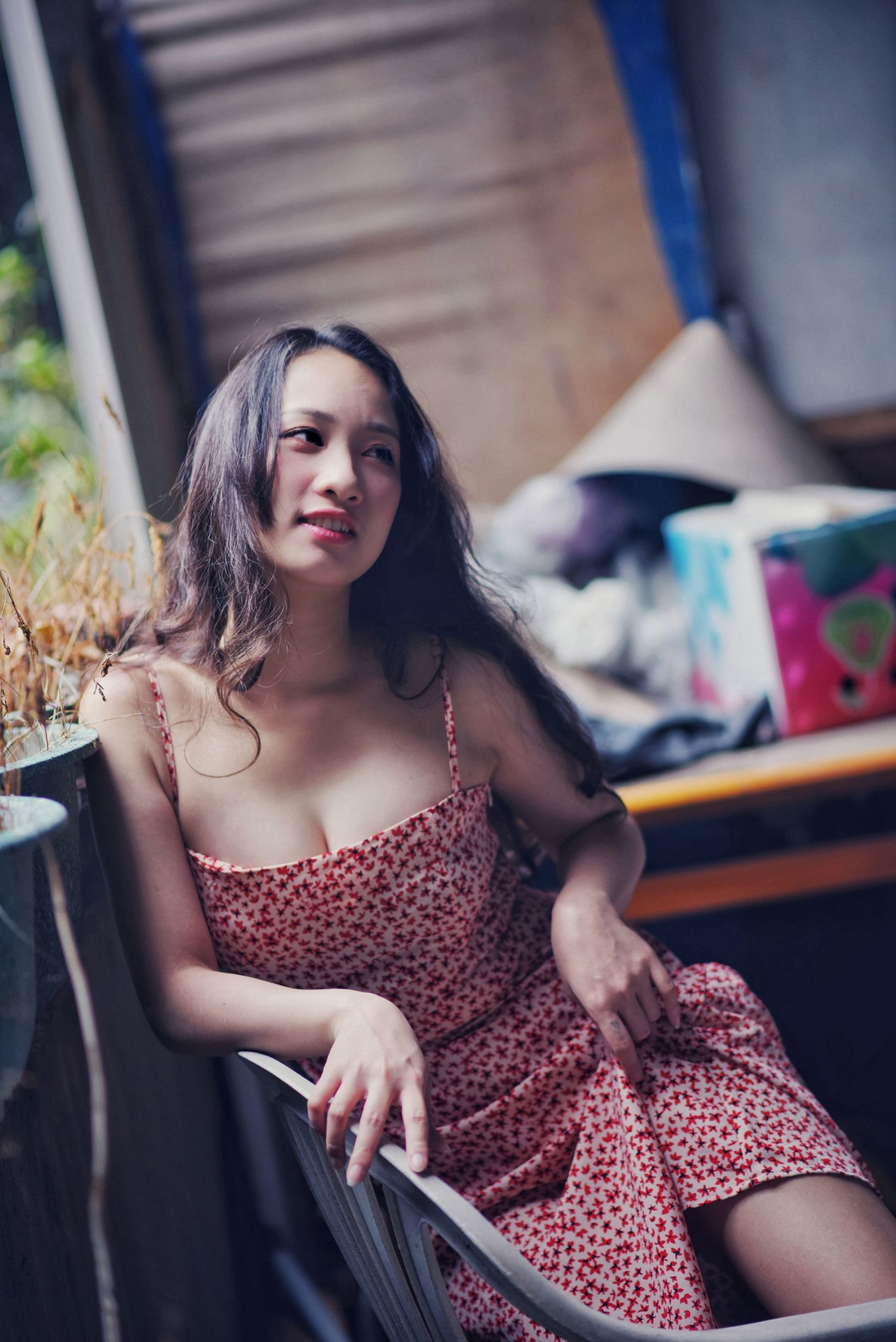 台湾の美女] 制服の女子 No.006 岑晴晴 ゆったりとしたセクシー