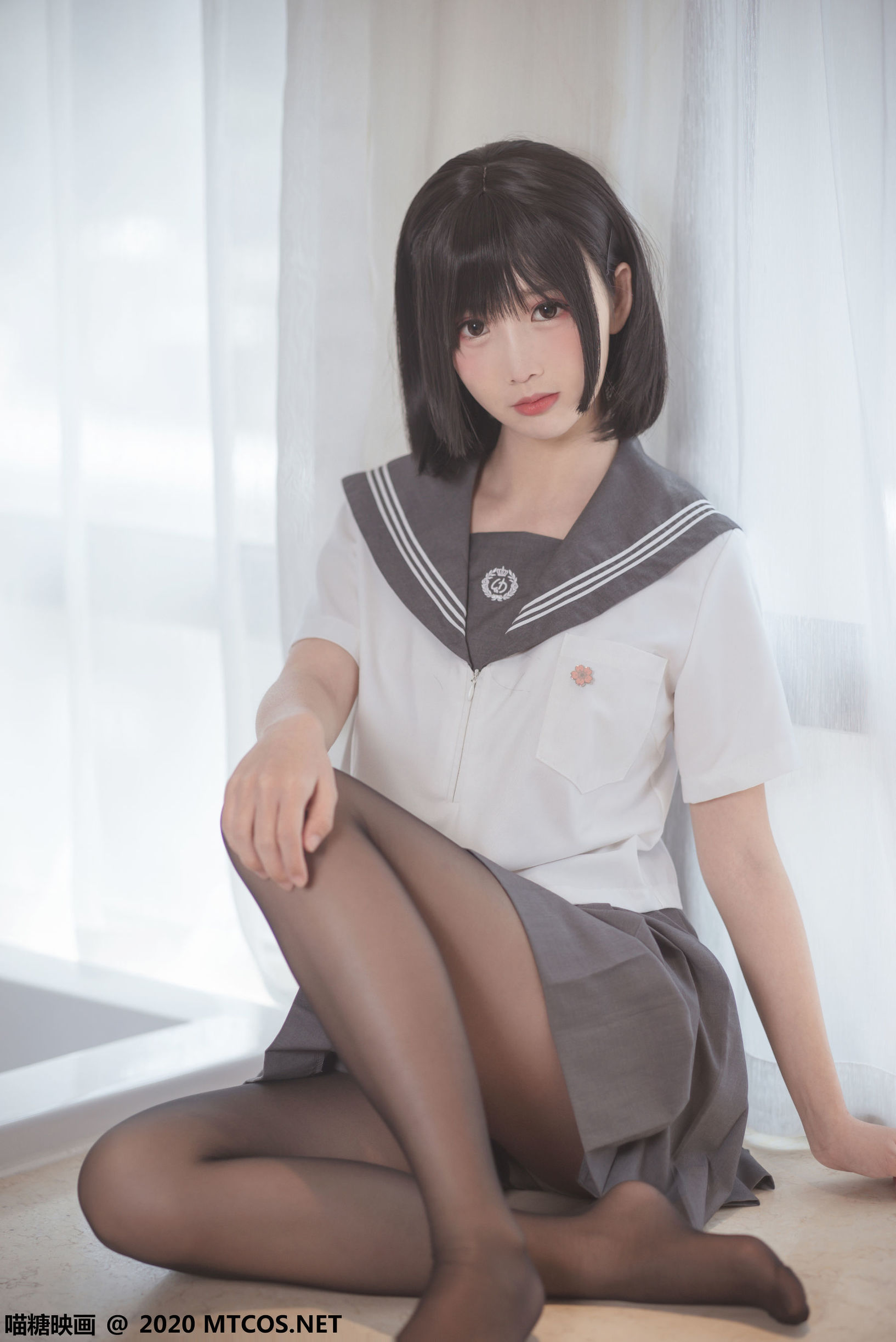 เมี่ยวตังเอ็งฮวา] JKL.017 ถุงน่องดำ JK ชุดนักเรียน