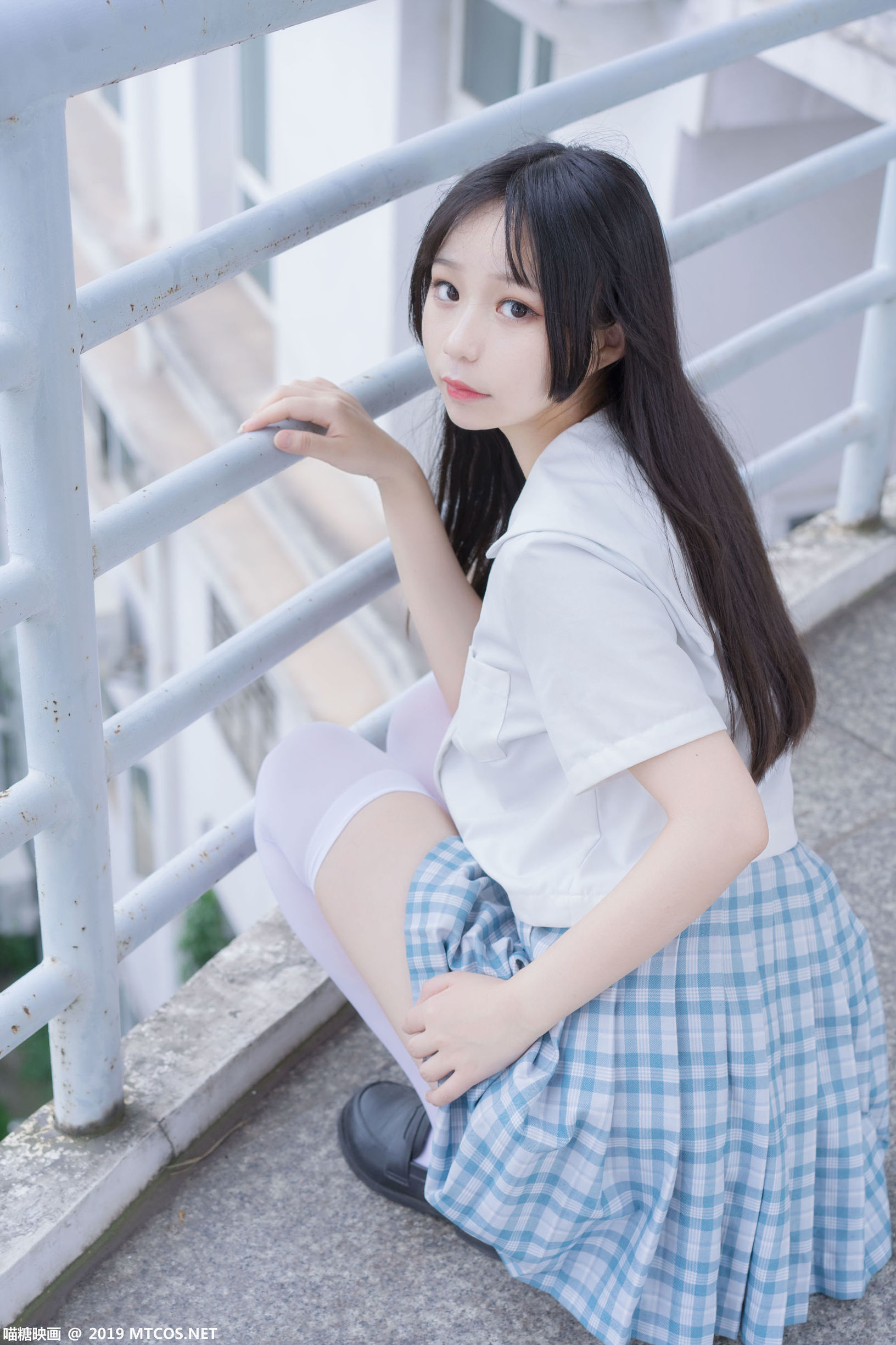 喵糖電影] VOL.015 白絲格子裙