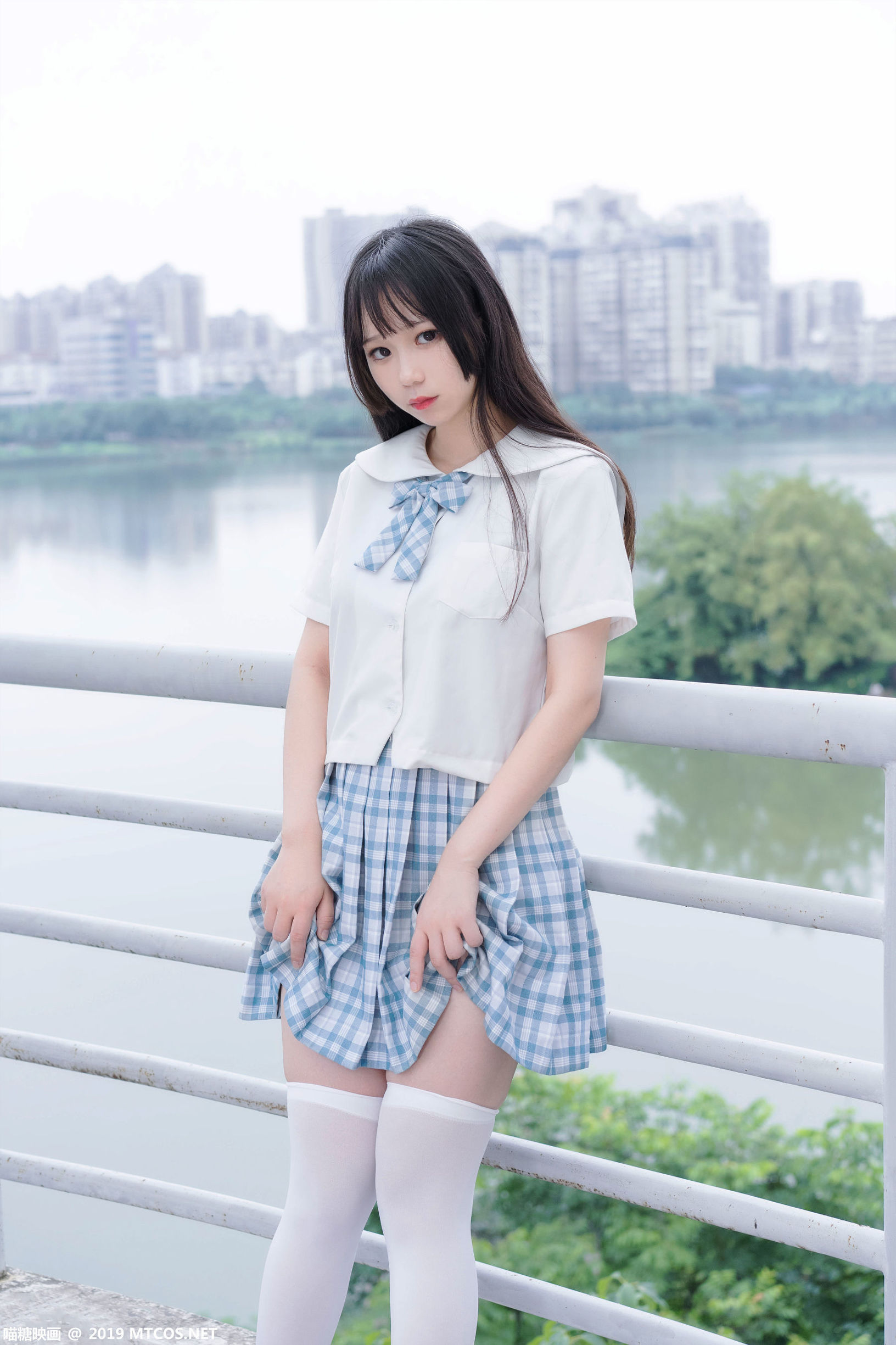 喵糖電影] VOL.015 白絲格子裙