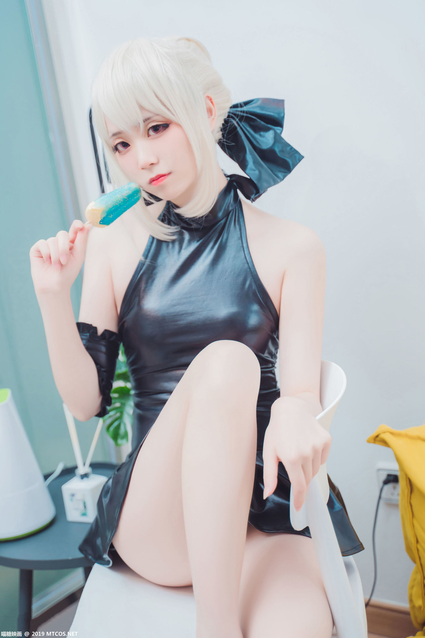 Miêu Đường Điện Ảnh] VOL.026 Quần áo vinyl đen