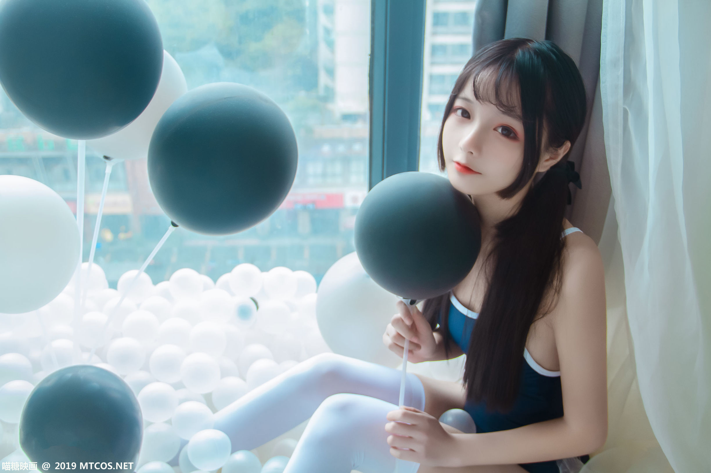 喵糖映画] VOL.046 バブルボールスクール水着
