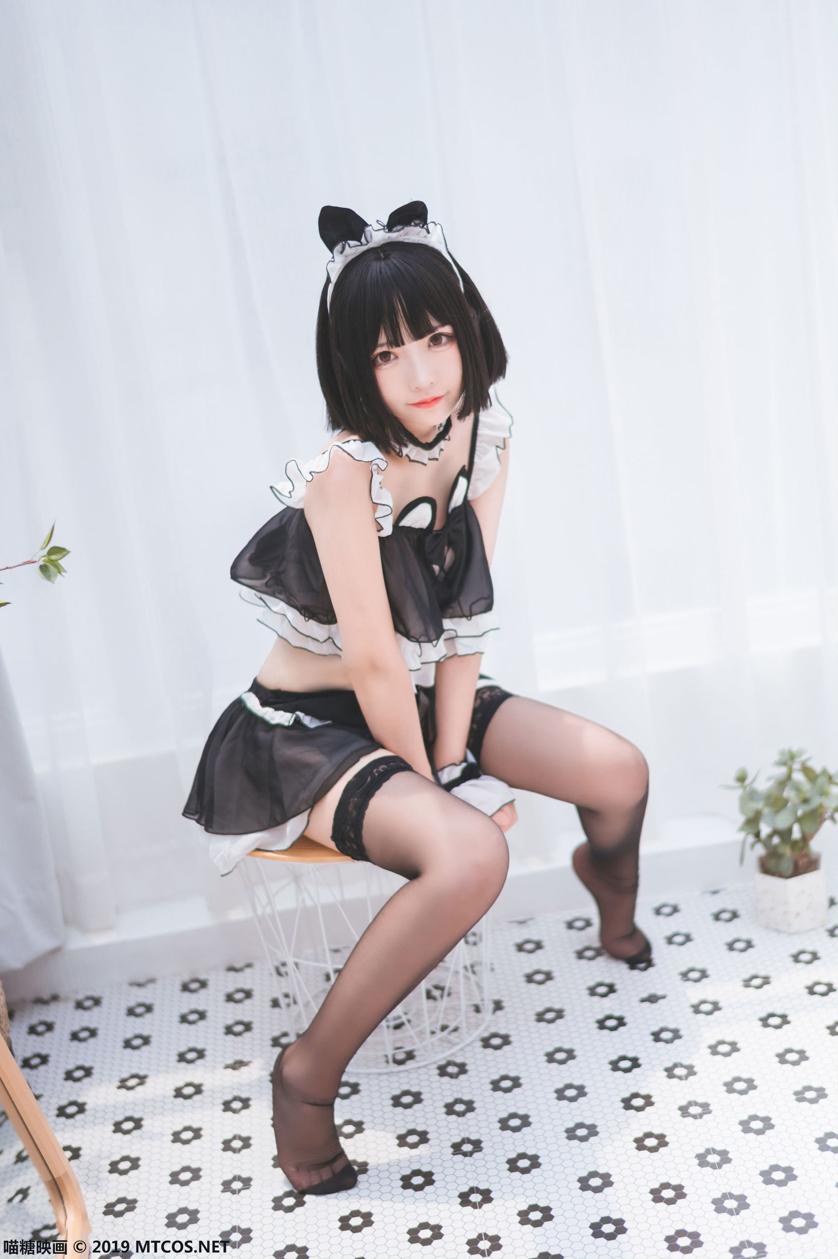 Meow Sugar Film] VOL.060 Black Silk Cat Ears